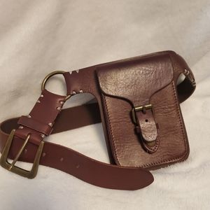 Athleta leather belt bag